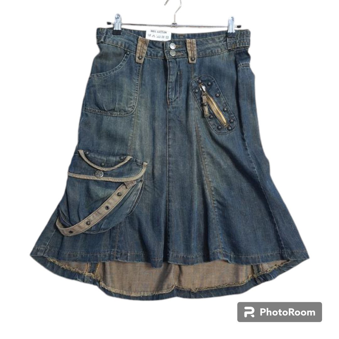 Japanese Brand Archival Denim Mermaid Skirt sz M Size 27" / US 4 / IT 40 - 1 Thumbnail