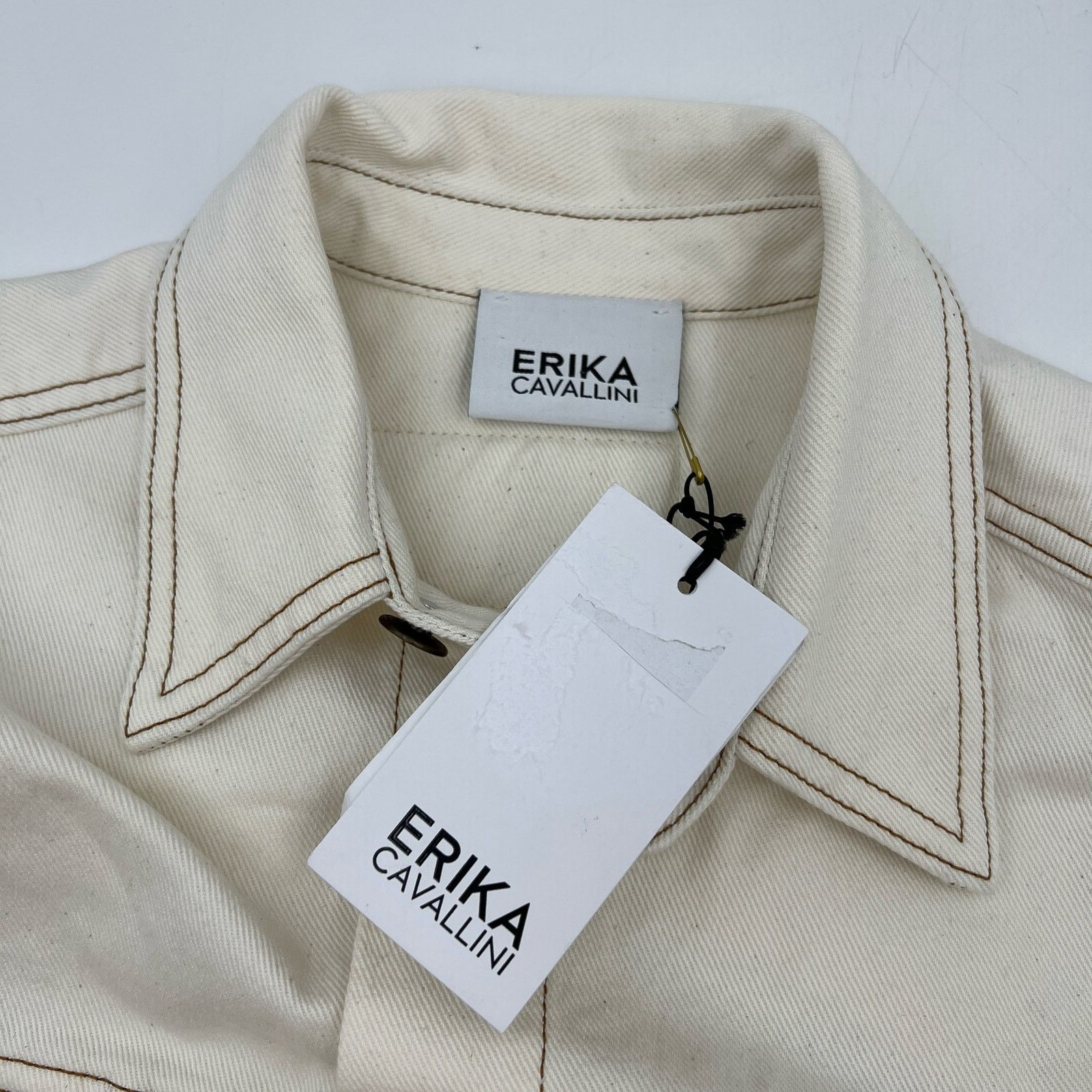 Other Erika Cavallini Ivory Denim Dress Size M / US 6-8 / IT 42-44 - 3 Thumbnail