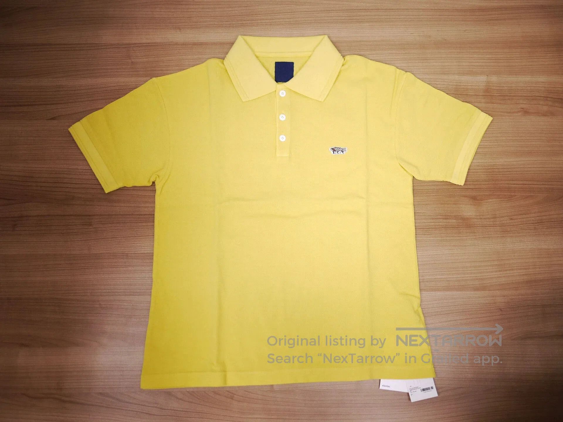 Visvim Yellow Short Sleeve Polo Shirt. Size US S / EU 44-46 / 1 - 1 Thumbnail