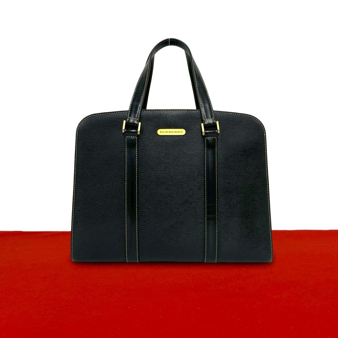 Burberry Burberry Burberry Leather Handbag Leather Tote Bag DUTY FREE for USA Size ONE SIZE - 1 Thumbnail