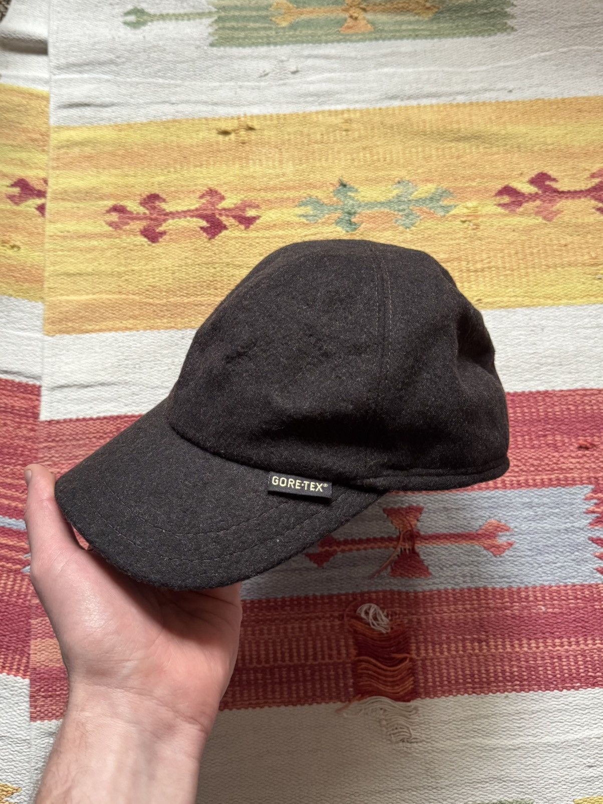 Vintage Vintage 00’s Gore-Tex System Germany Design Wool Brown Hat Size ONE SIZE - 2 Thumbnail