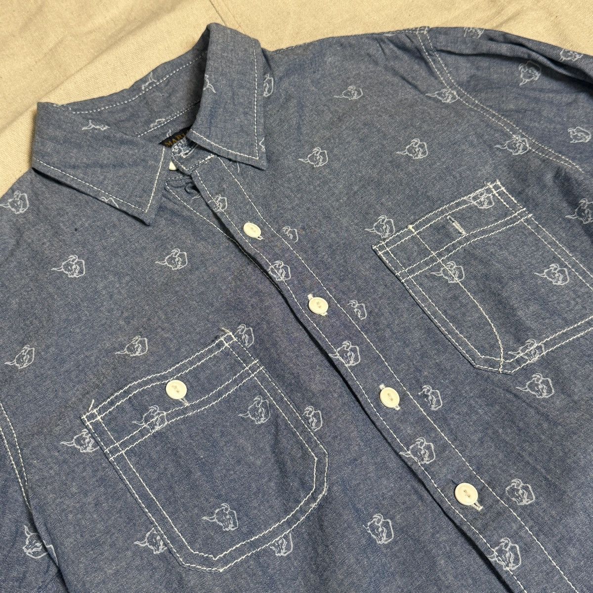 Other [Marlond Outer Wear] Freedom Clothes Bull Head Work Shirt Size US M / EU 48-50 / 2 - 2 Thumbnail