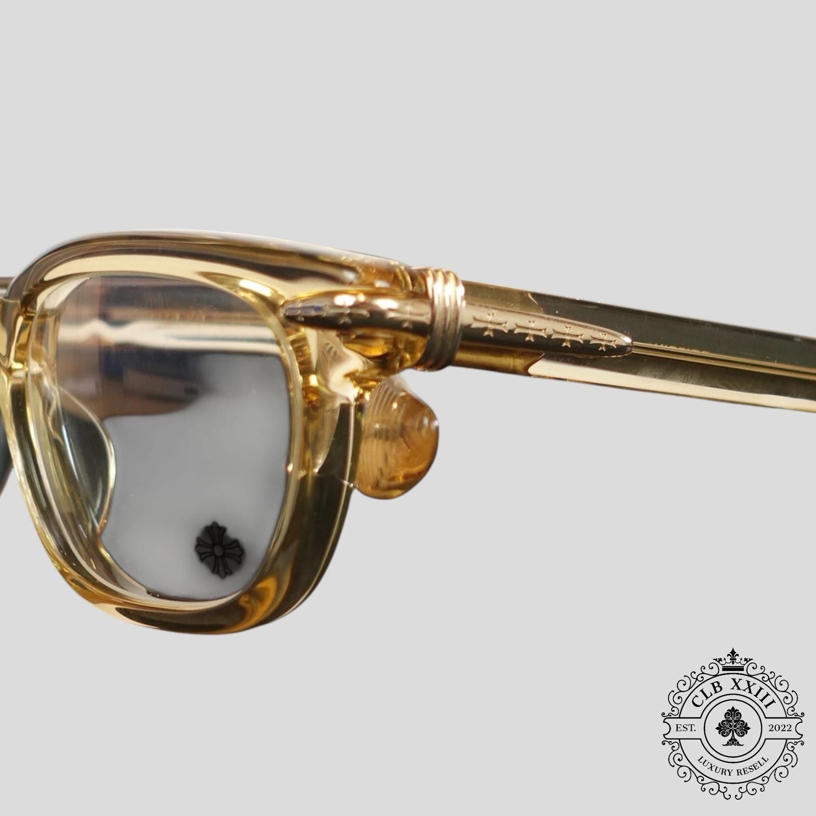Chrome Hearts Chrome Hearts Drippin Glasses in Gold Size ONE SIZE - 3 Thumbnail
