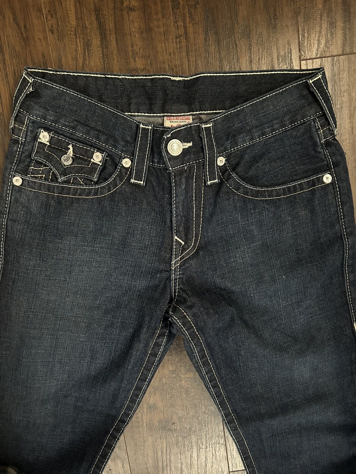 True Religion True Religion Dark Denim Slim Jeans Size US 30 / EU 46 - 2 Thumbnail