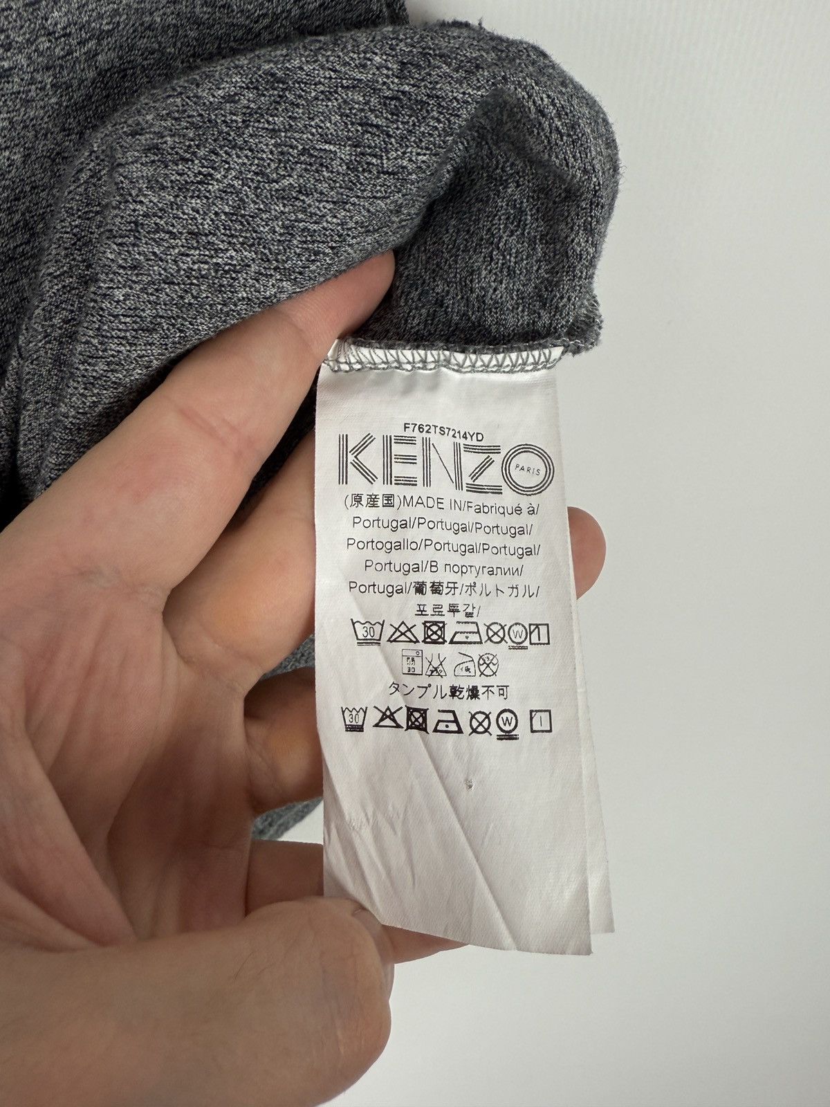 Kenzo Kenzo Melange Gray Tiger Logo Graphic T-Shirt S Size S / US 4 / IT 40 - 6 Thumbnail