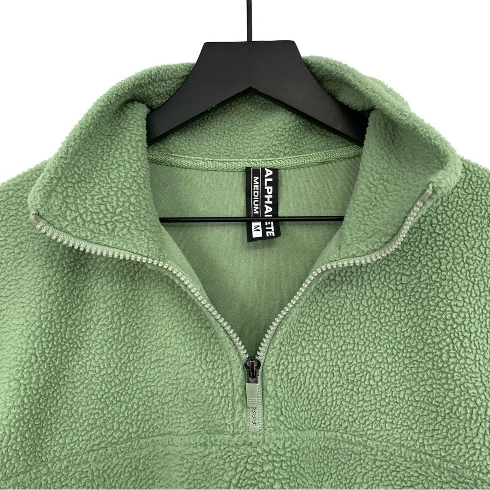 Alphalete Athletics ALPHALETE King Quarter Zip Fleece Sweatshirt Light Green M Size US M / EU 48-50 / 2 - 7 Thumbnail