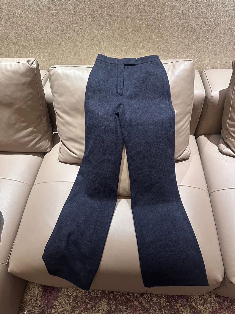 Loro Piana LORO PIANA Blue sheepskin straight jeans Size 25" / US 0 / IT 36 - 2 Thumbnail