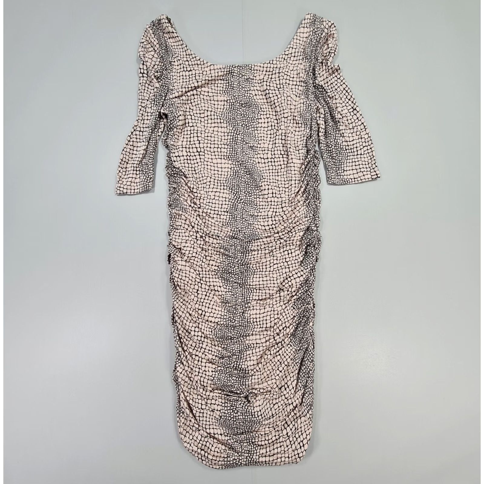 Vintage Alice by Temperley Brown Womens Knee Length Bodycon Dress Size L / US 10 / IT 46 - 6 Thumbnail