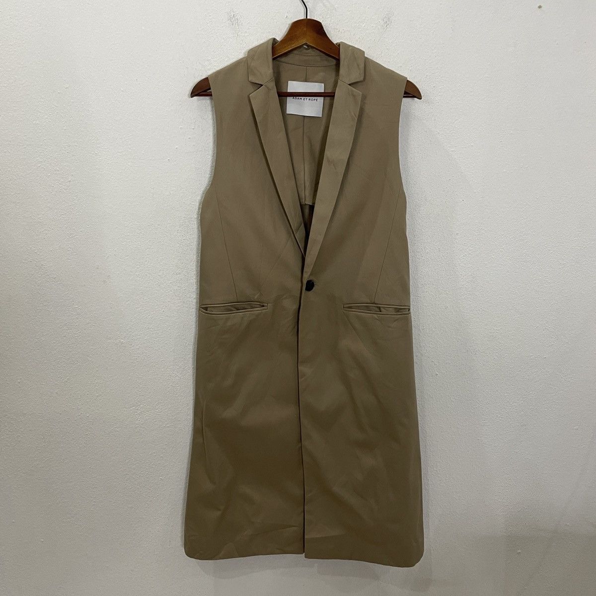 Vintage et Rope Sleeveless Long Jacket