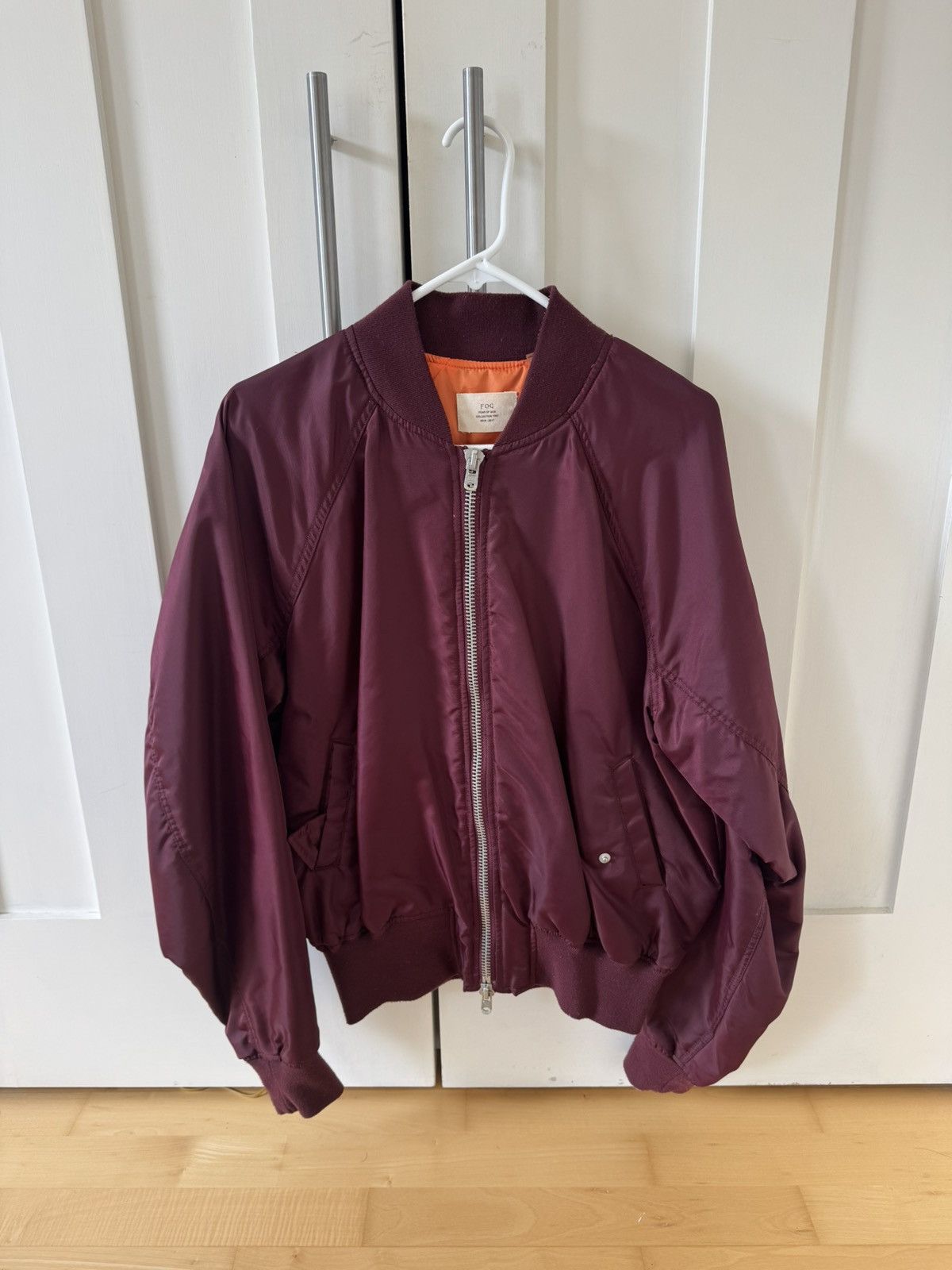 Fear of God FOG Fear of God Bomber Jacket Collection Two Burgundy SZ M Size US M / EU 48-50 / 2 - 1 Thumbnail
