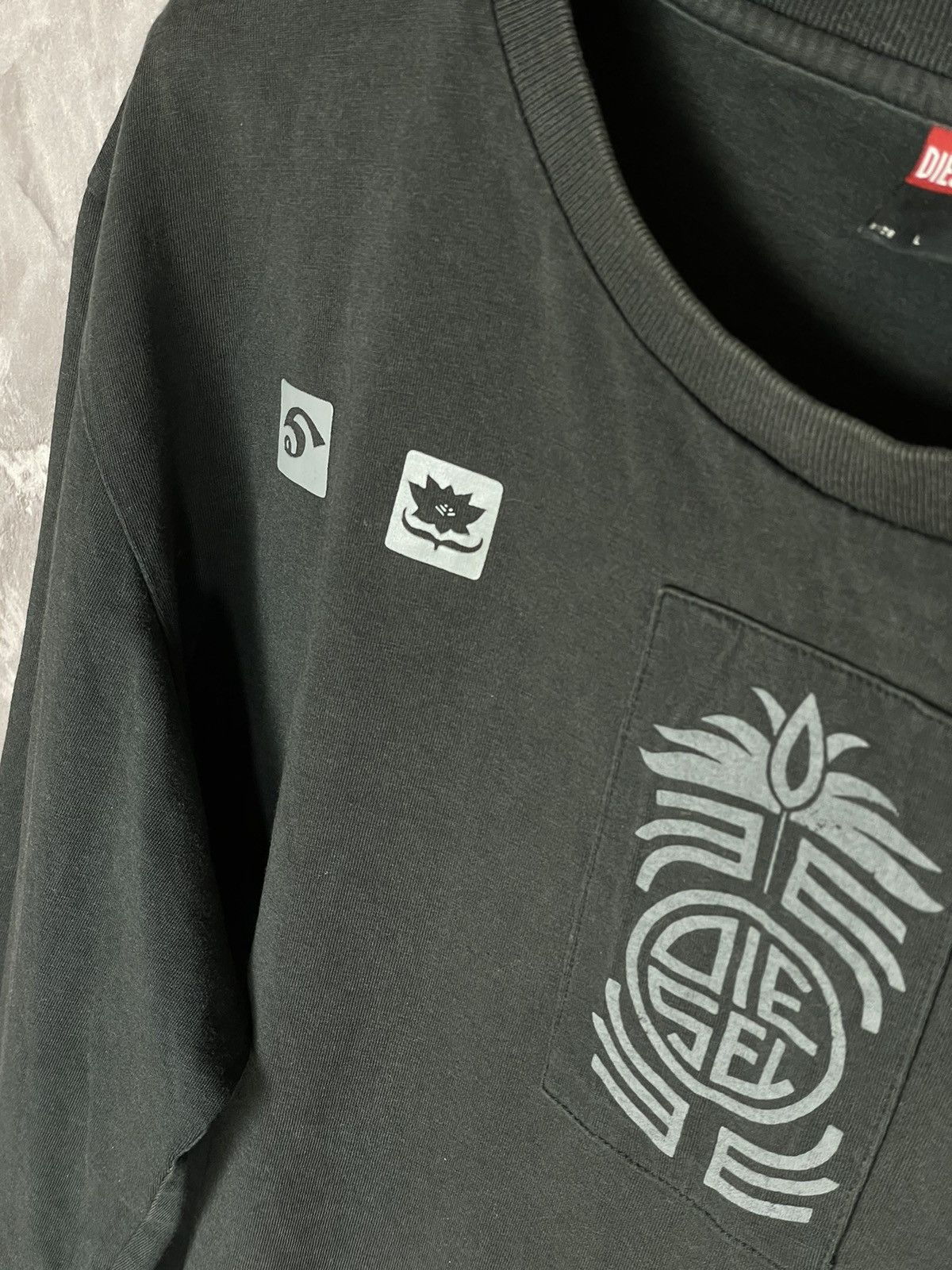 Diesel × Japanese Brand × Vintage Y2K Vintage Diesel Longsleeve T Shirt Archive Hype Size US L / EU 52-54 / 3 - 9 Thumbnail