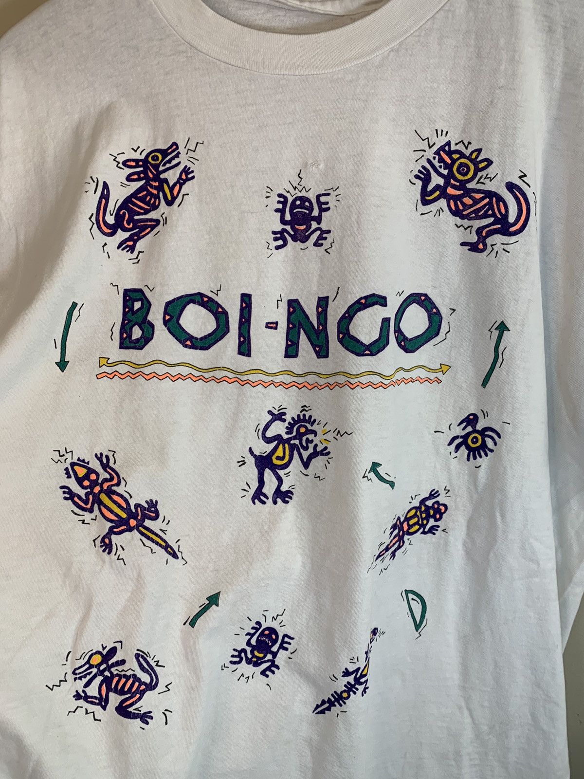 Band Tees × Vintage *RARE* Vintage 1987 Oingo Boingo Boi-Ngo Tour Band Art Shirt Size US XL / EU 56 / 4 - 3 Thumbnail