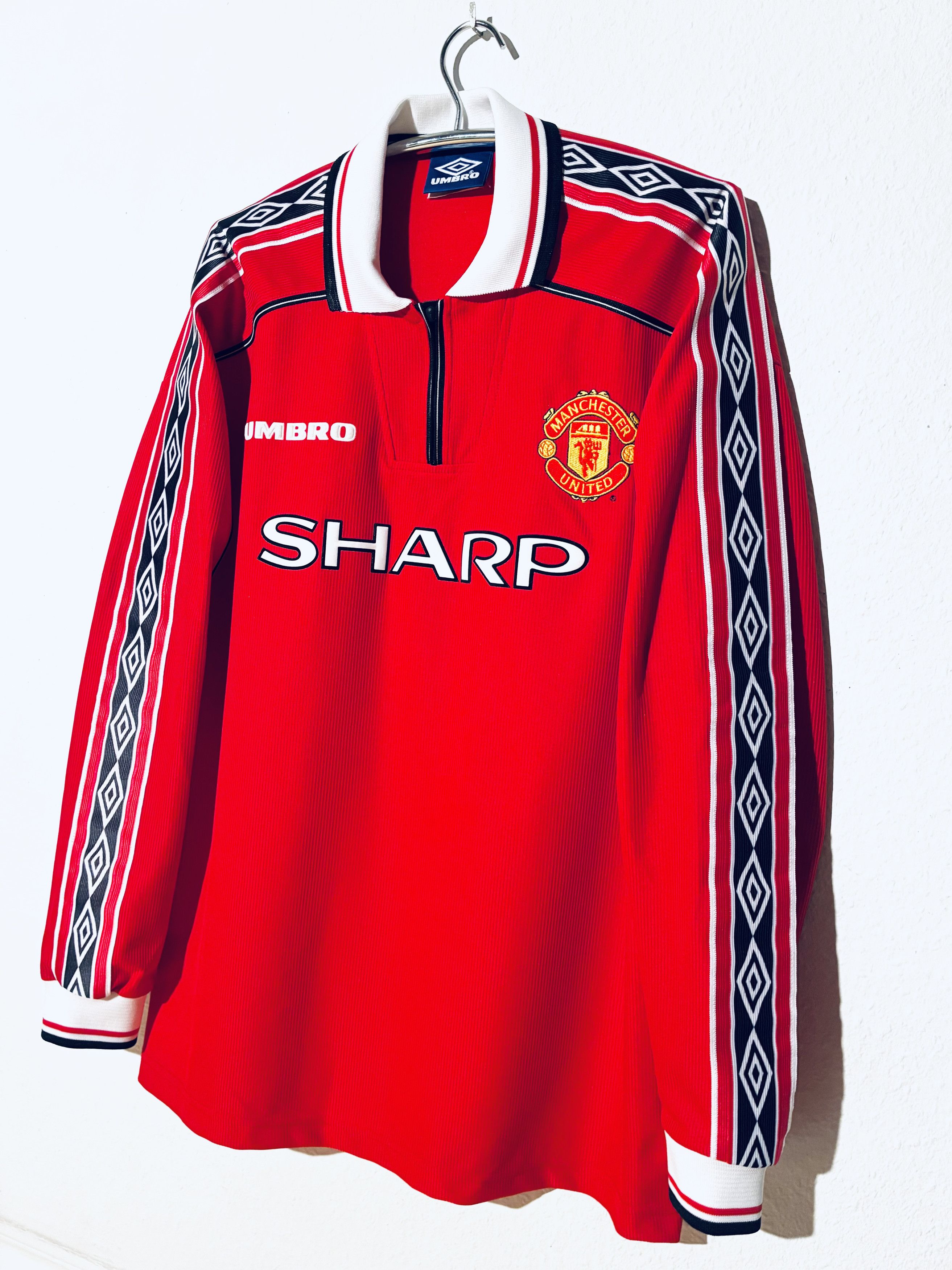 Umbro Manchester United *Cole* Home Jersey 1998 - 2000 Size US XL / EU 56 / 4 - 4 Thumbnail