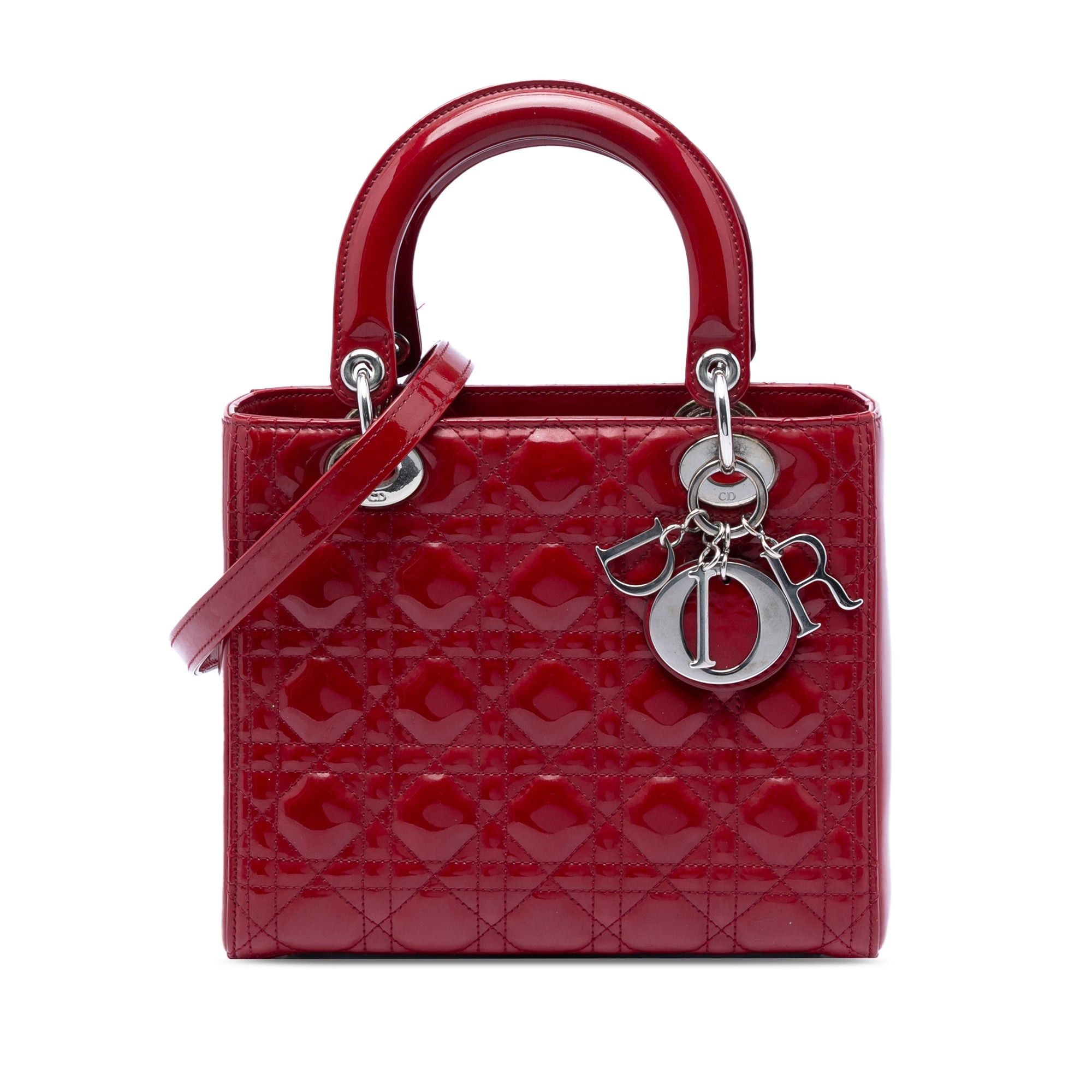 Dior Medium Patent Cannage Lady Dior Size ONE SIZE - 1 Thumbnail