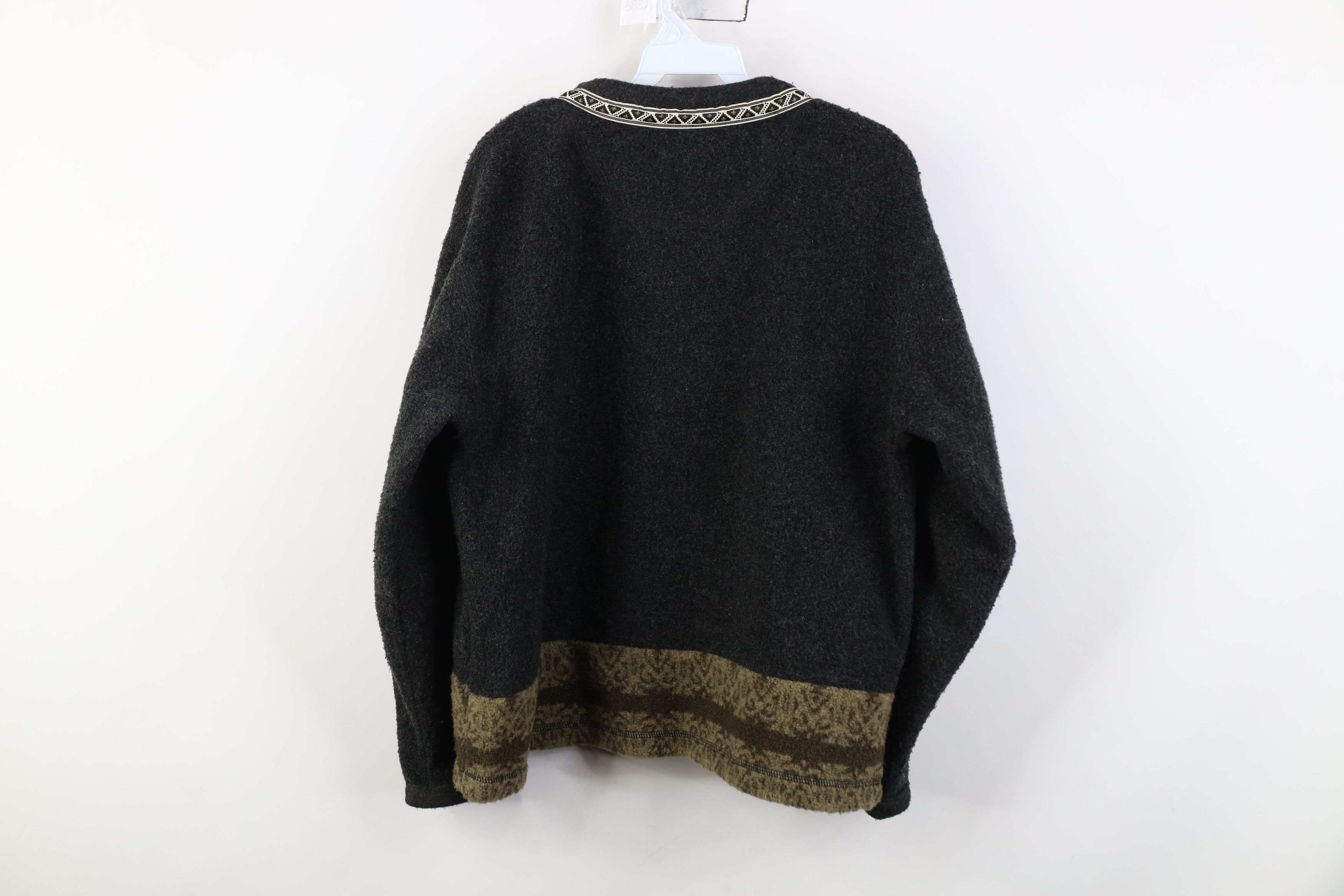 Vintage Vintage 90s Streetwear Knit Fair Isle Cardigan Sweater Size M / US 6-8 / IT 42-44 - 13 Thumbnail