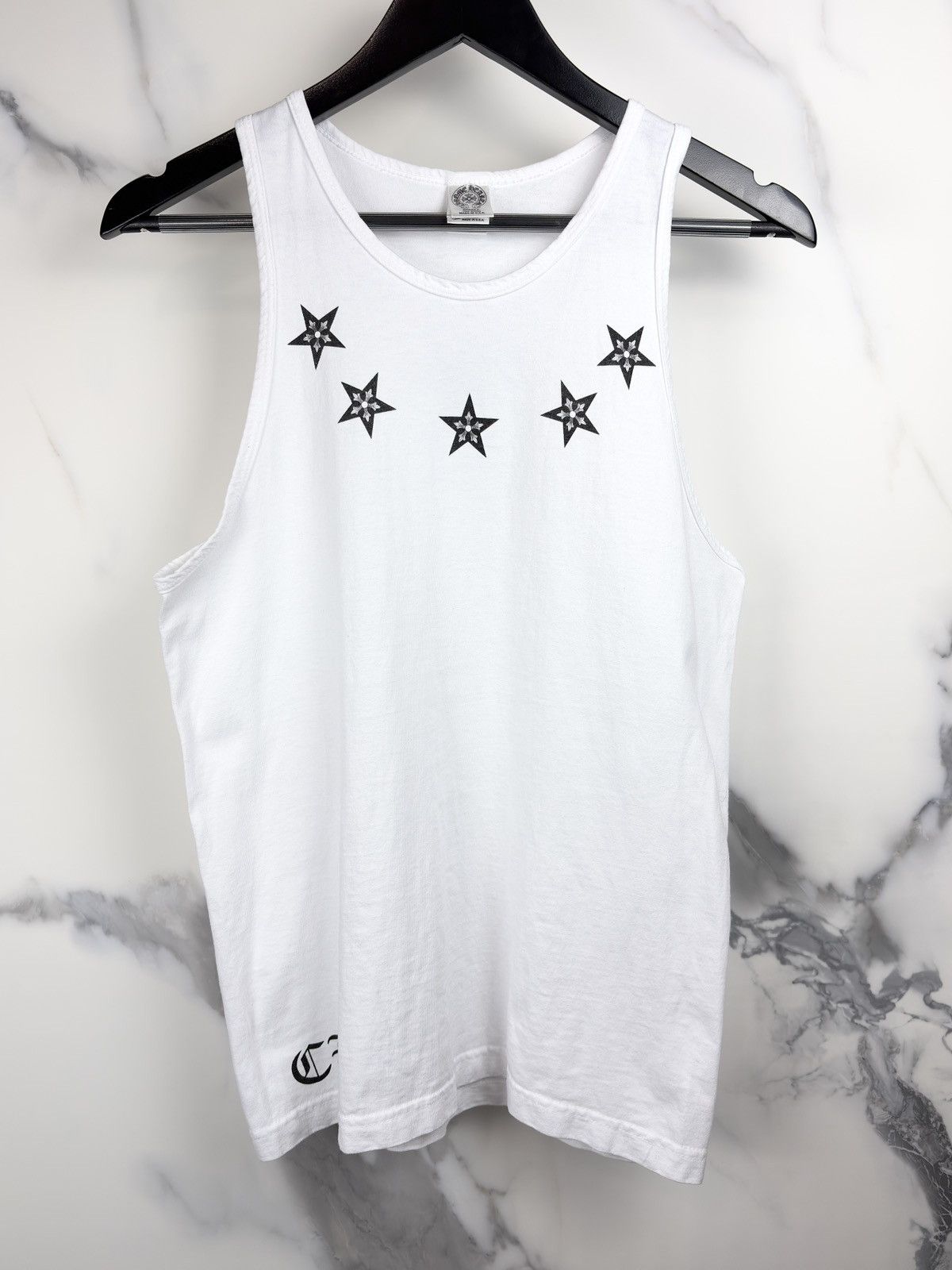 Chrome Hearts Chrome Hearts Vintage Made In Hollywood Star Tank Top White Size US S / EU 44-46 / 1 - 1 Thumbnail