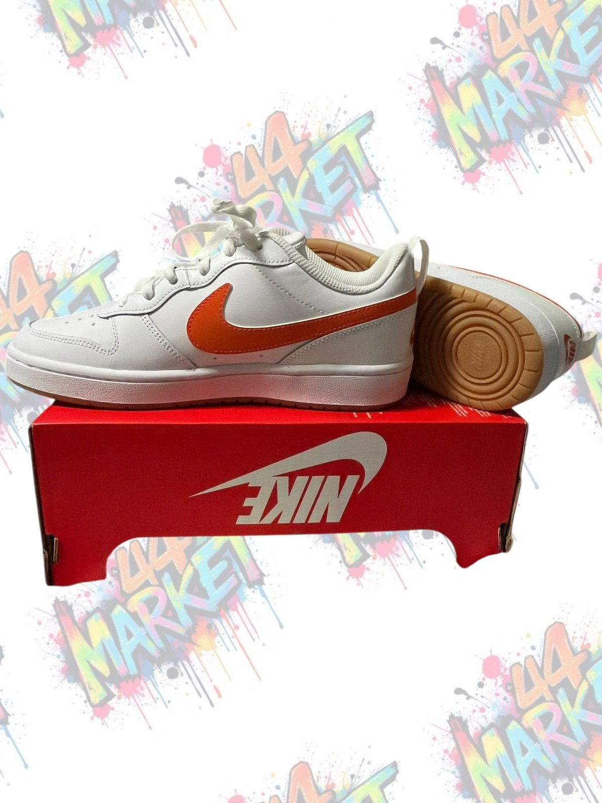 Nike New NIKE COURT BOROUGH LOW 2 (GS) Size US 8 / IT 38 - 10 Thumbnail