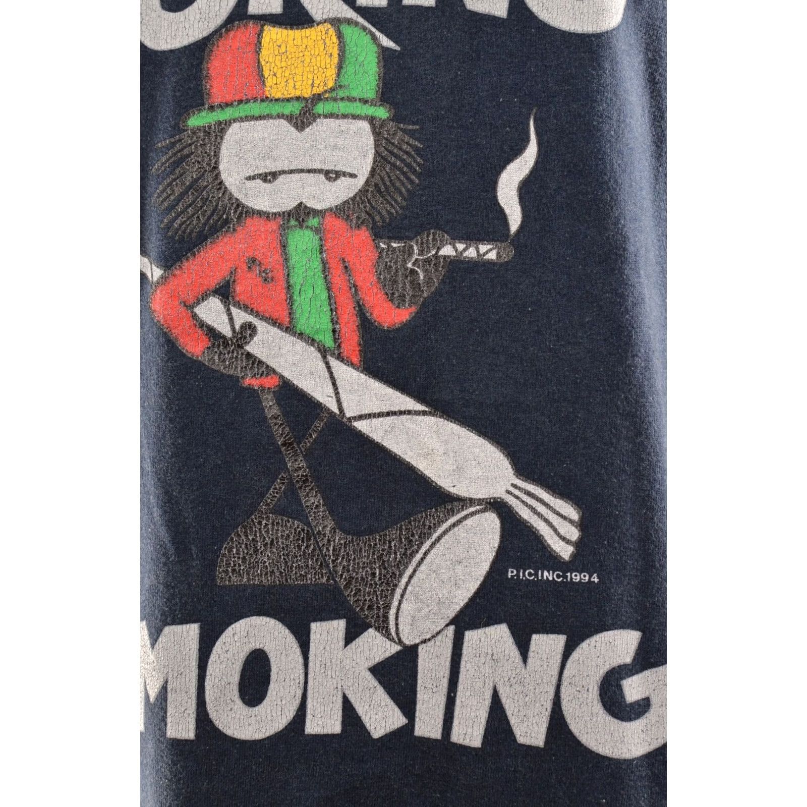 Vintage Rare Toking Smoking Blunts Vintage 1994 Rasta Rastafari T-Shirt Tee XL Blue Men XL T-Shirt Rasta 90s Mens Size US XL / EU 56 / 4 - 3 Thumbnail