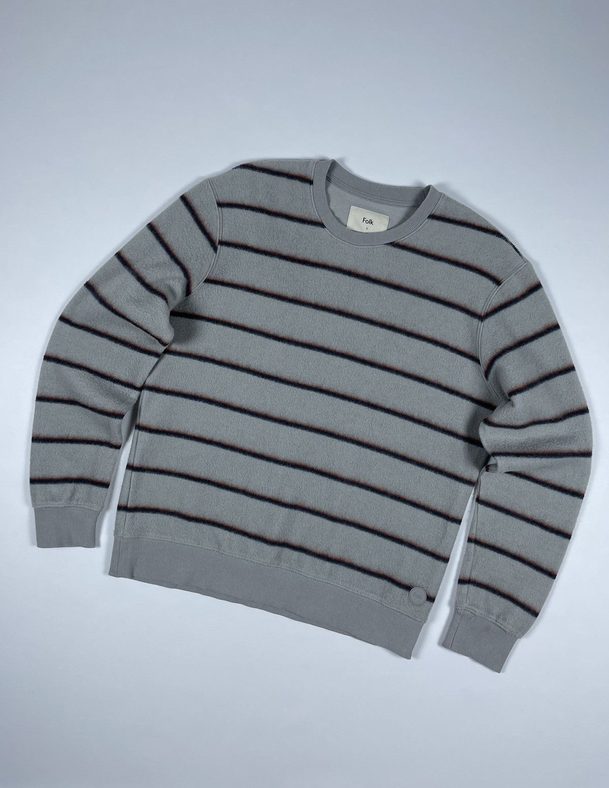 Folk Folk fleece striped Sweatshirt Size US M / EU 48-50 / 2 - 2 Thumbnail