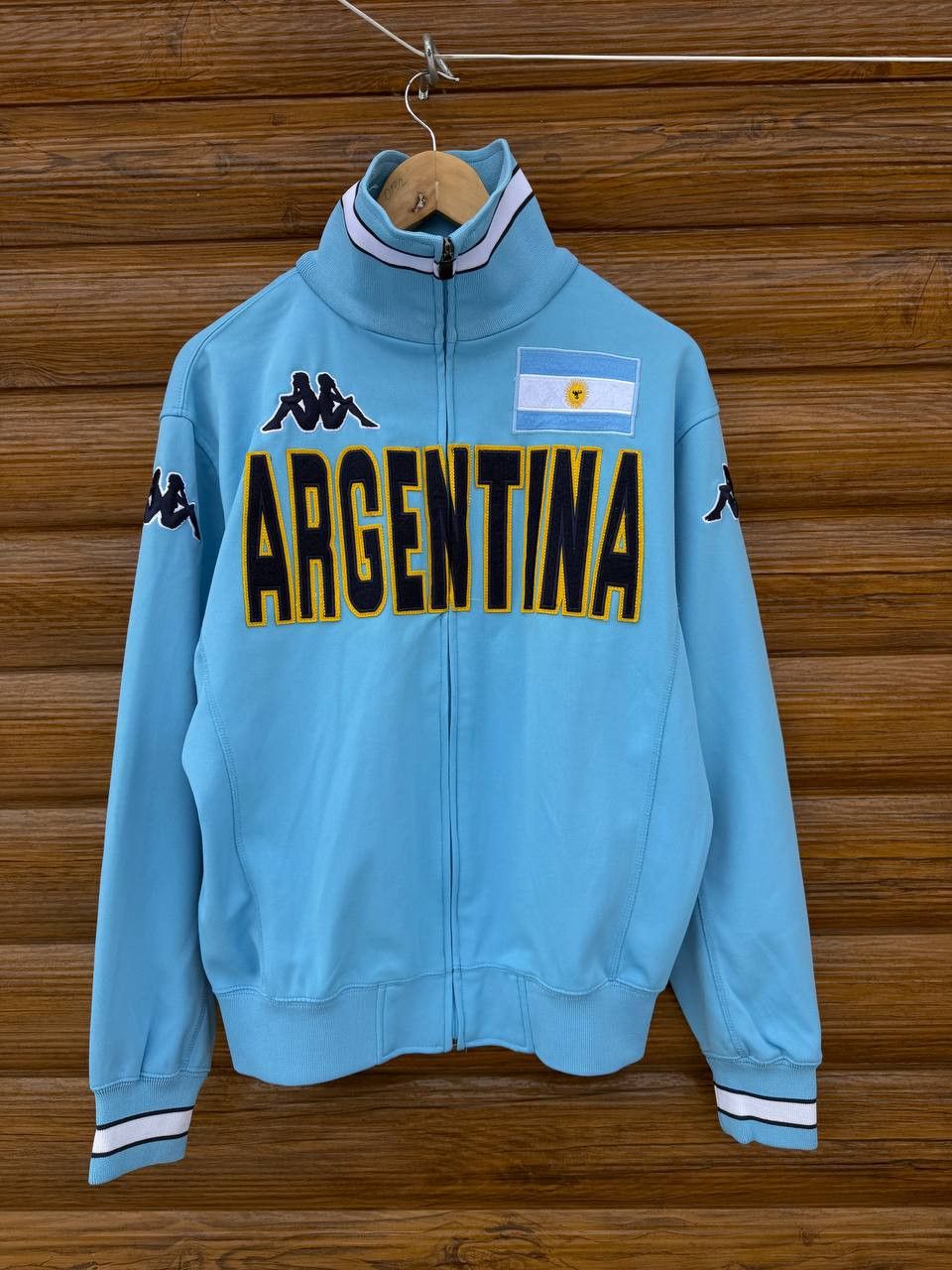 Kappa Vintage Kappa Argentina Football Jacket Soccer Track Top Zip Size US M / EU 48-50 / 2 - 1 Thumbnail