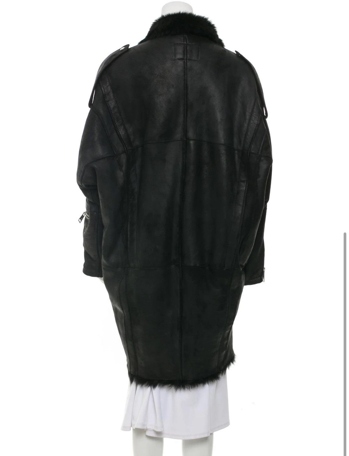 R13 R13 Oversized Shearling Moto Biker Coat $7995 Rick Owens Size S / US 4 / IT 40 - 3 Thumbnail