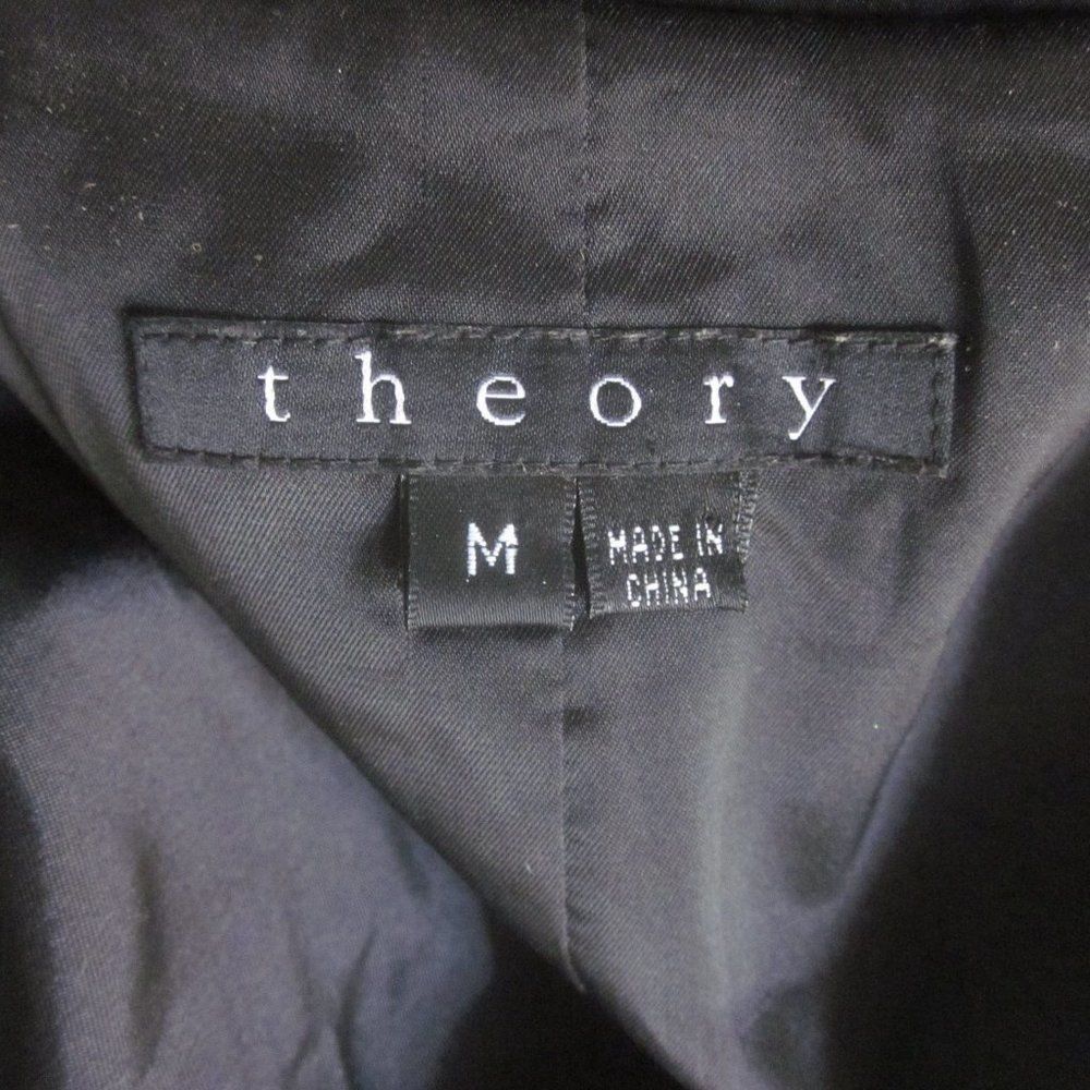 Theory Theory Black Button Up Trench Coat Size M Size M / US 6-8 / IT 42-44 - 2 Thumbnail