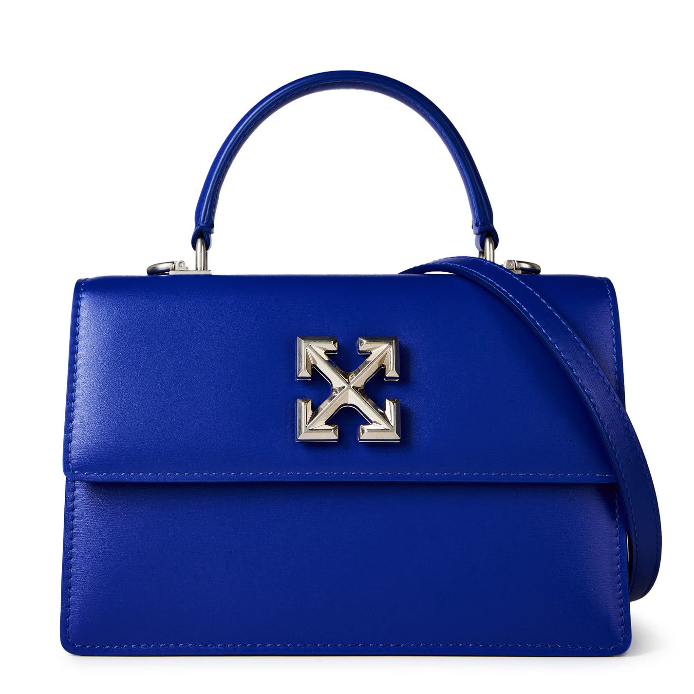 Off-White o1g2r1mq1224 Size: OS / Jitney 2.8 Top Handle Bag in Blue Size ONE SIZE - 1 Thumbnail