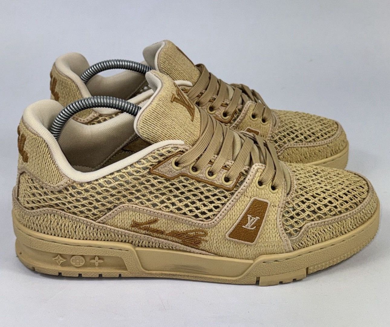 Louis Vuitton RAFFIA LOW TOP SNEAKERS Size US 10.5 / EU 43-44 - 1 Thumbnail