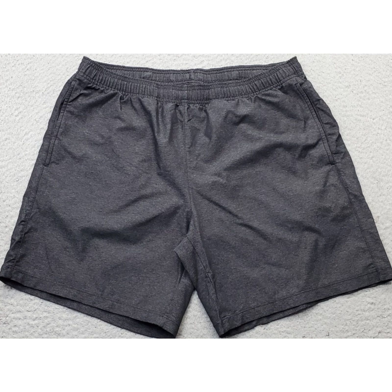 Rhone Rhone Mens Running Shorts Gray Stretch Elastic Waist Pull On L Size US 33 - 2 Thumbnail