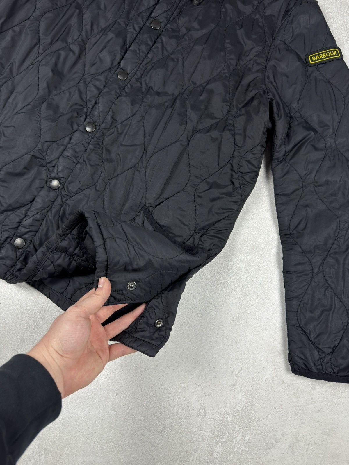 Barbour Vintage Barbour Liddesdale Track Quilted Black Jacket Casual Size US XL / EU 56 / 4 - 7 Thumbnail