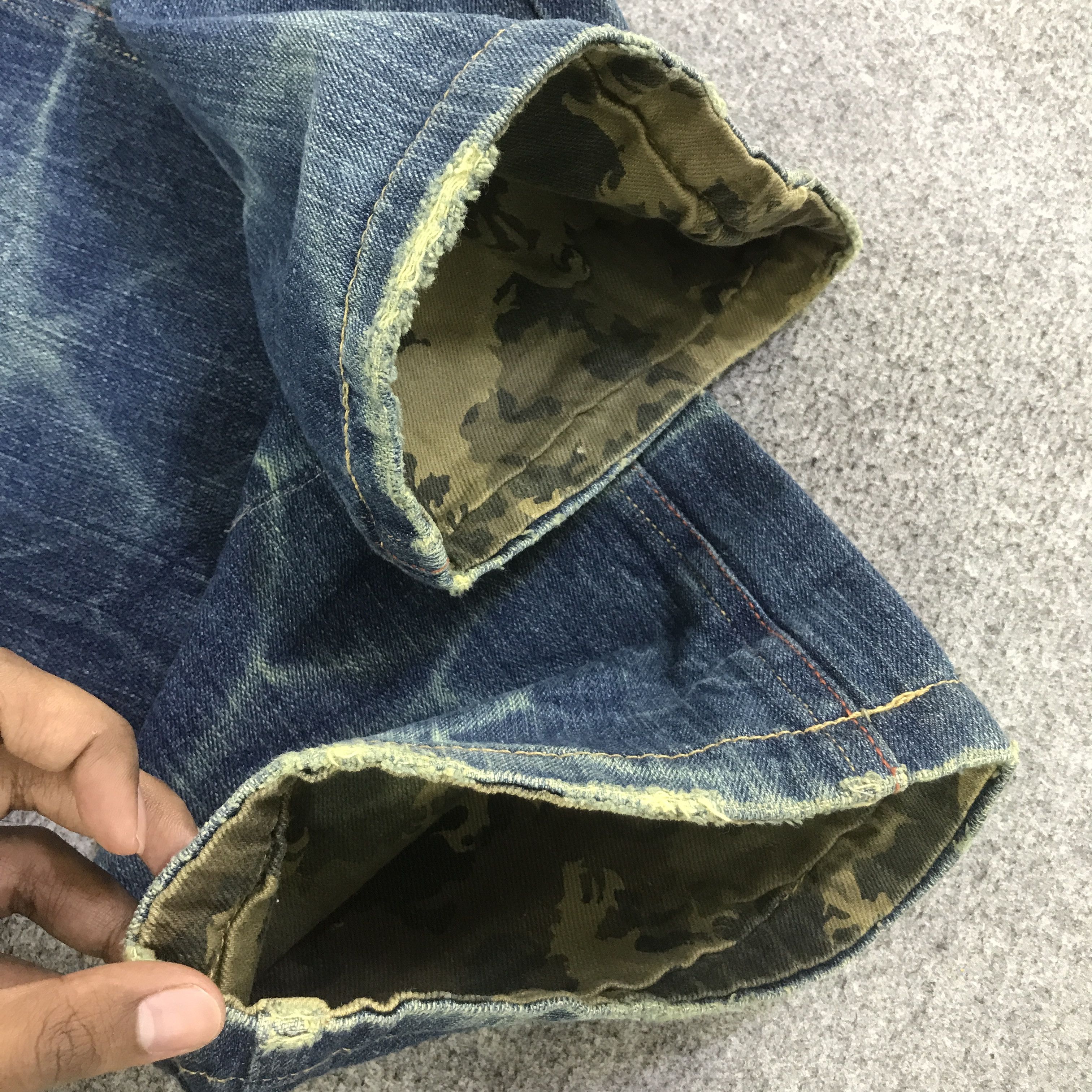Japanese Brand GUMU BAGGY DENIM PANTS K133B10 Size US 33 - 15 Thumbnail