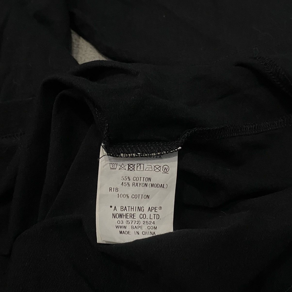 Bape Bape Logo Shortsleeve T Shirt Size ONE SIZE - 5 Thumbnail