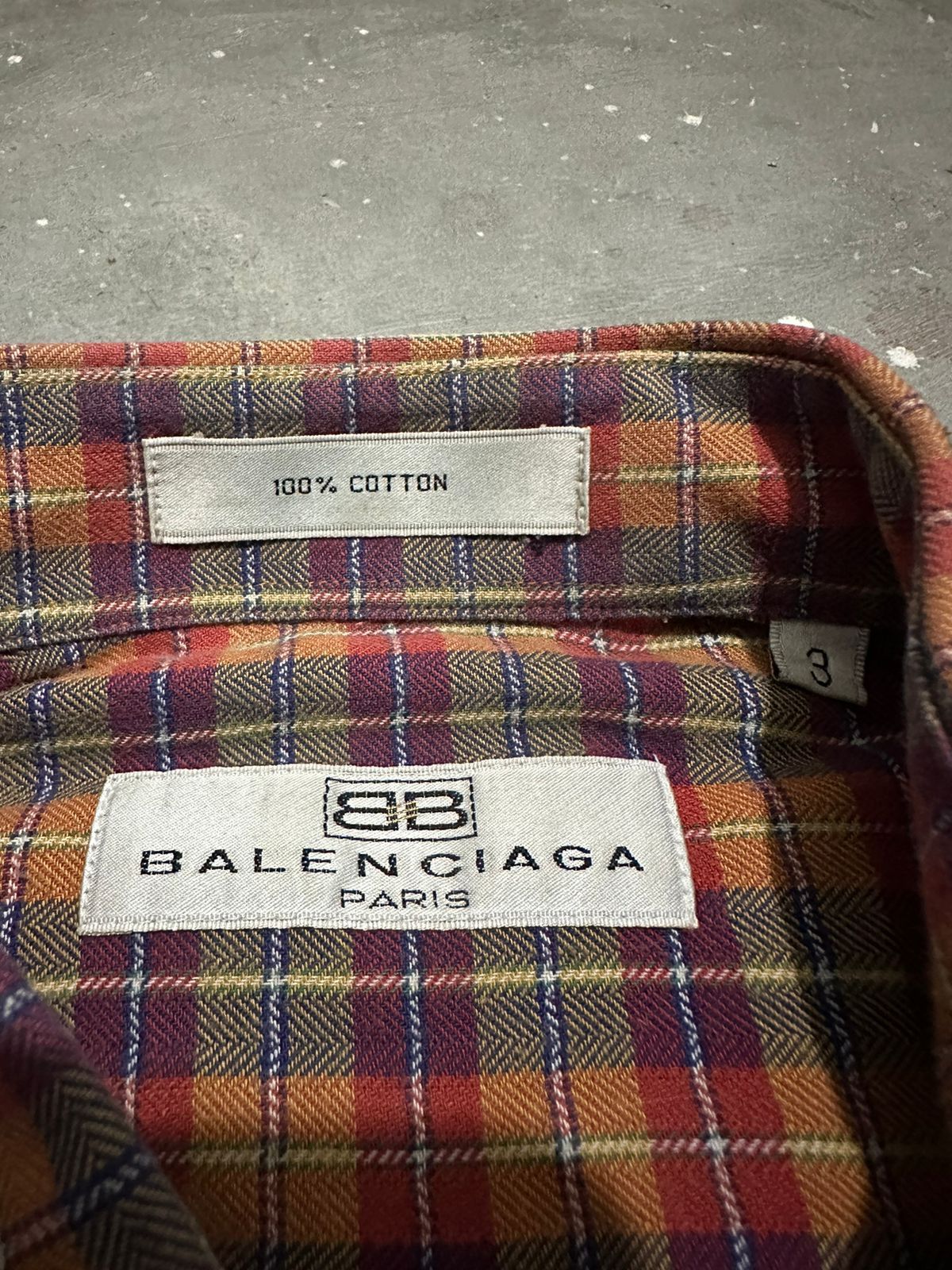 Balenciaga × Vintage Vintage Balenciaga Paris Shirt Size US L / EU 52-54 / 3 - 7 Thumbnail