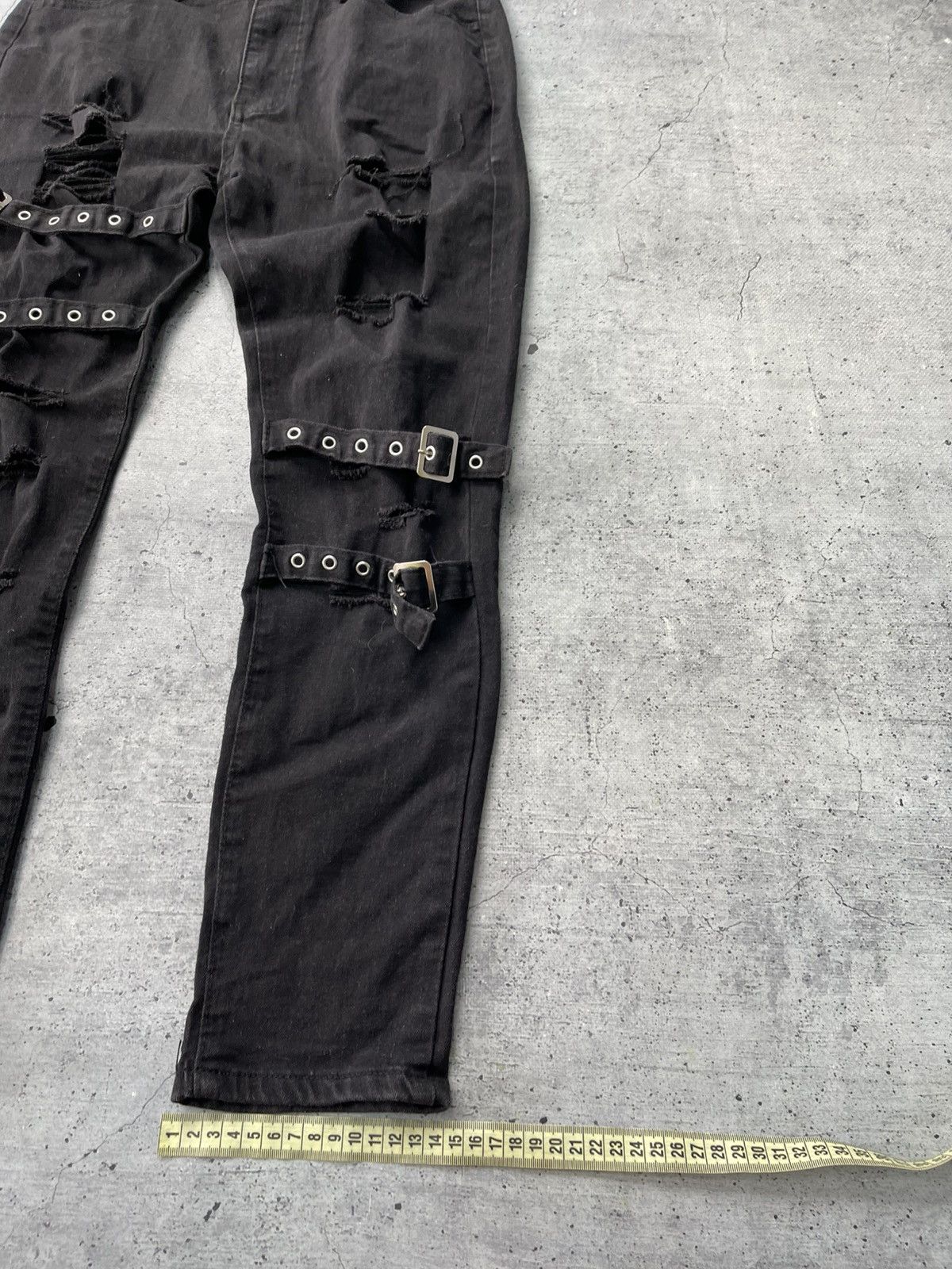 Japanese Brand RARE Mercy Bondage Opium Goth Punk Y2K Avant Garde Pants Size US 32 / EU 48 - 5 Thumbnail