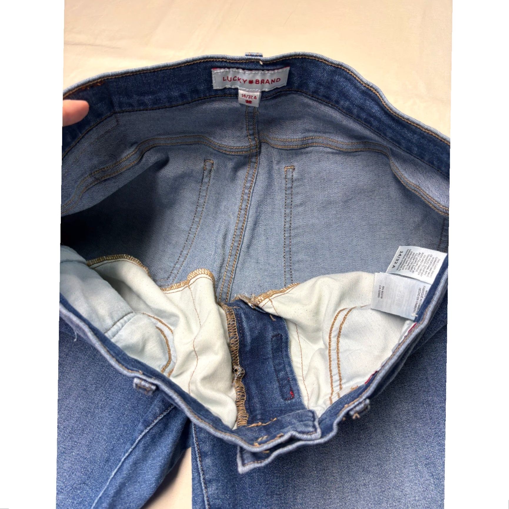 Lucky Brand Lucky Brand Ava Mid Rise Skinny Jeans Womens 14/32 L26 A Medium Wash Denim Size 24" / US 00 / IT 34 - 4 Thumbnail