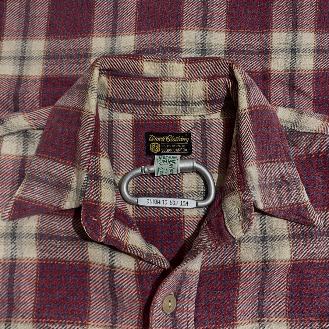 Sugar Cane Sugar Cane Twill Plaid Flanel Work Shirt Size US M / EU 48-50 / 2 - 6 Thumbnail