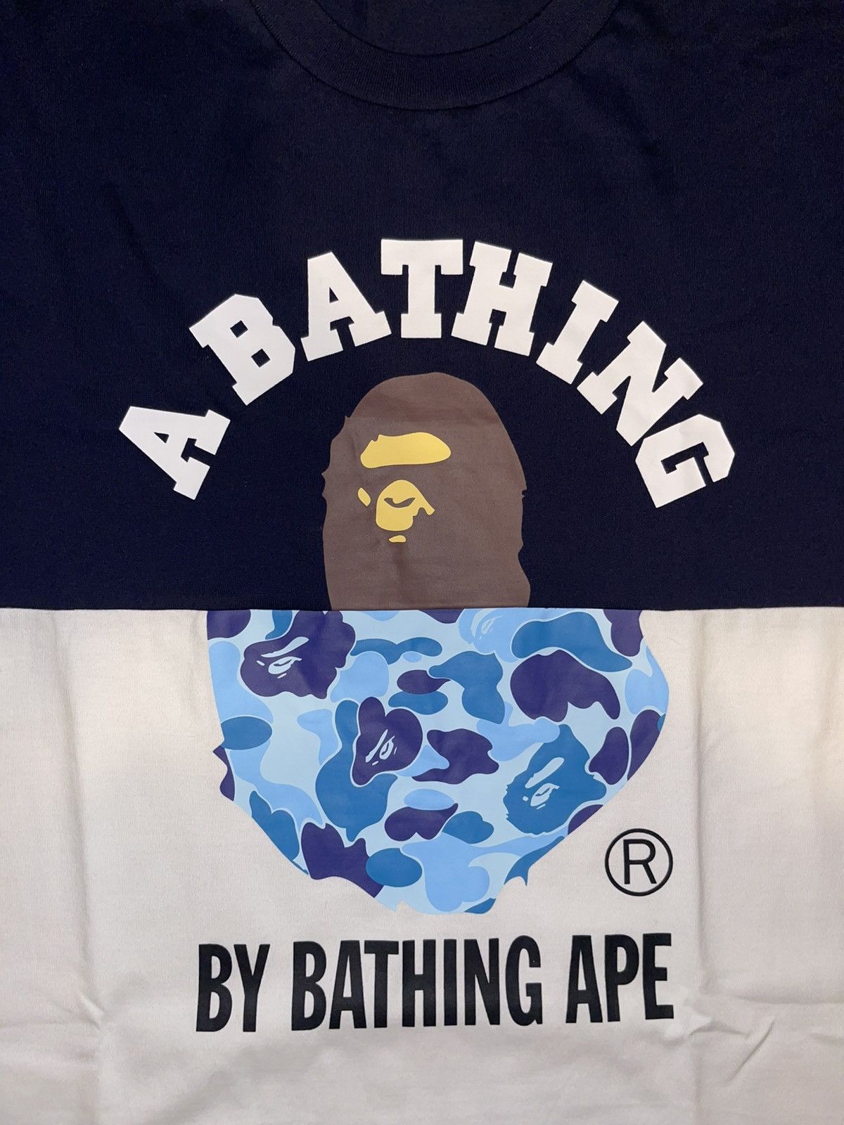 Bape Bape College & By Bathing Ape Relaxed Fit Tee (M) Size US M / EU 48-50 / 2 - 5 Thumbnail