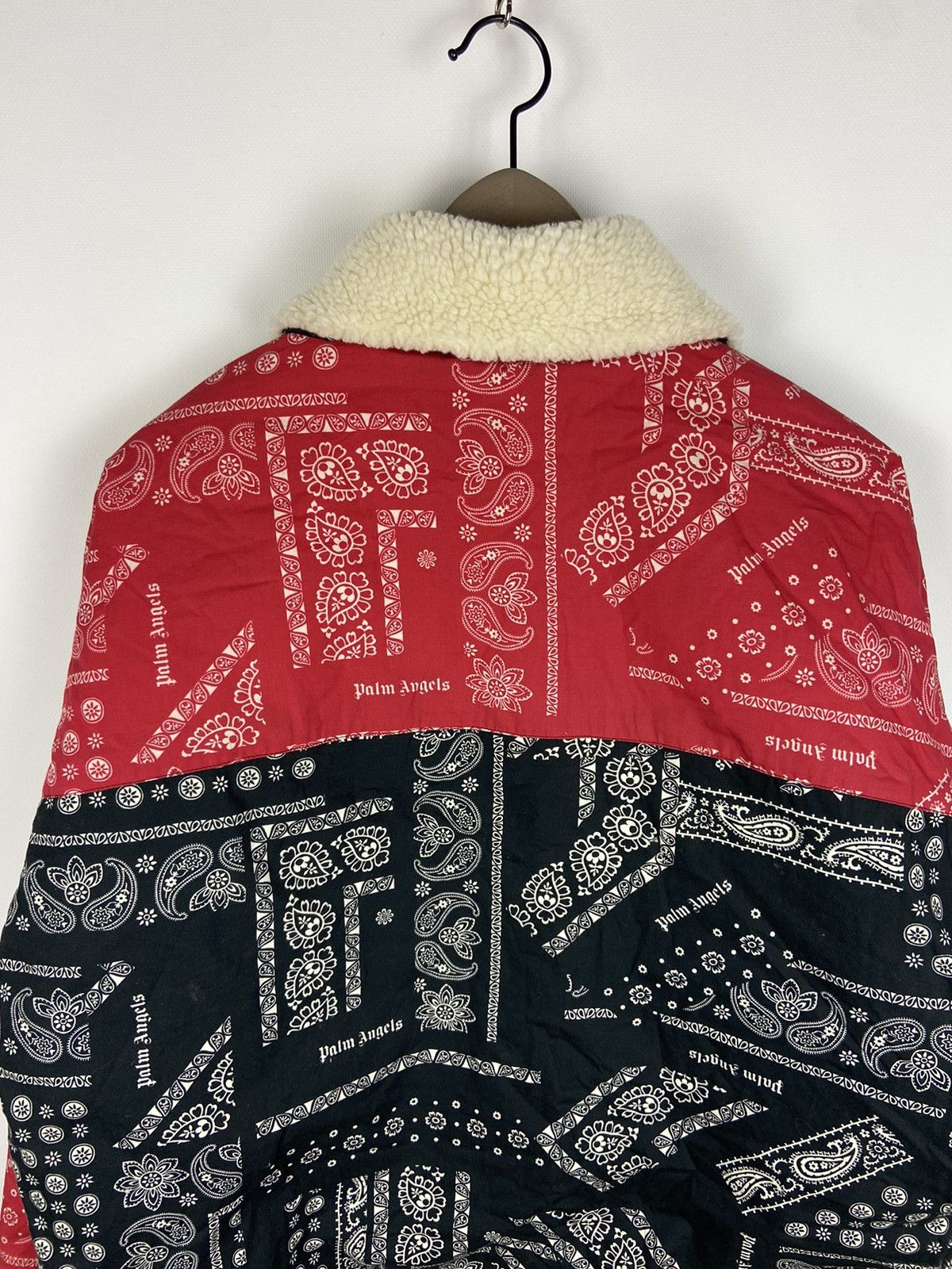 Palm Angels PALM ANGELS BUTTON UP BANDANA SHERPA BOMBER JACKET RARE Sz46 Size US S / EU 44-46 / 1 - 18 Thumbnail