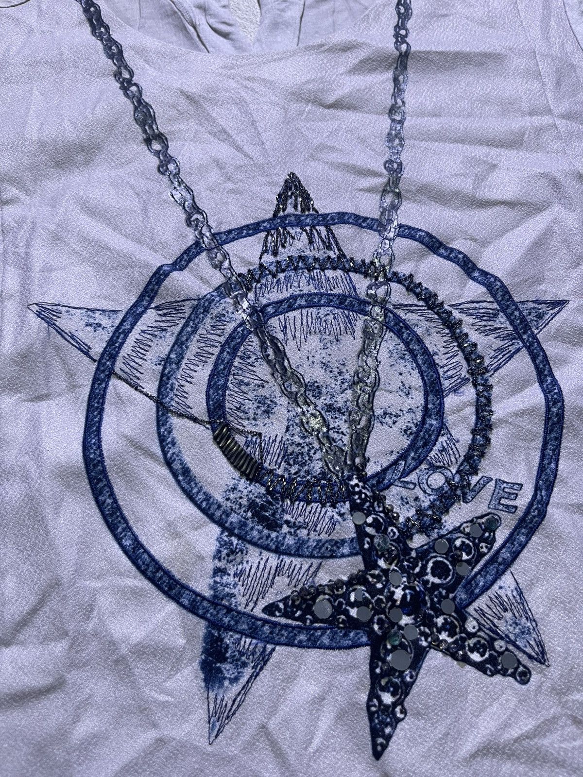 Japanese Brand Y2K long sleeve t-shirt with star necklace motif Size M / US 6-8 / IT 42-44 - 3 Thumbnail