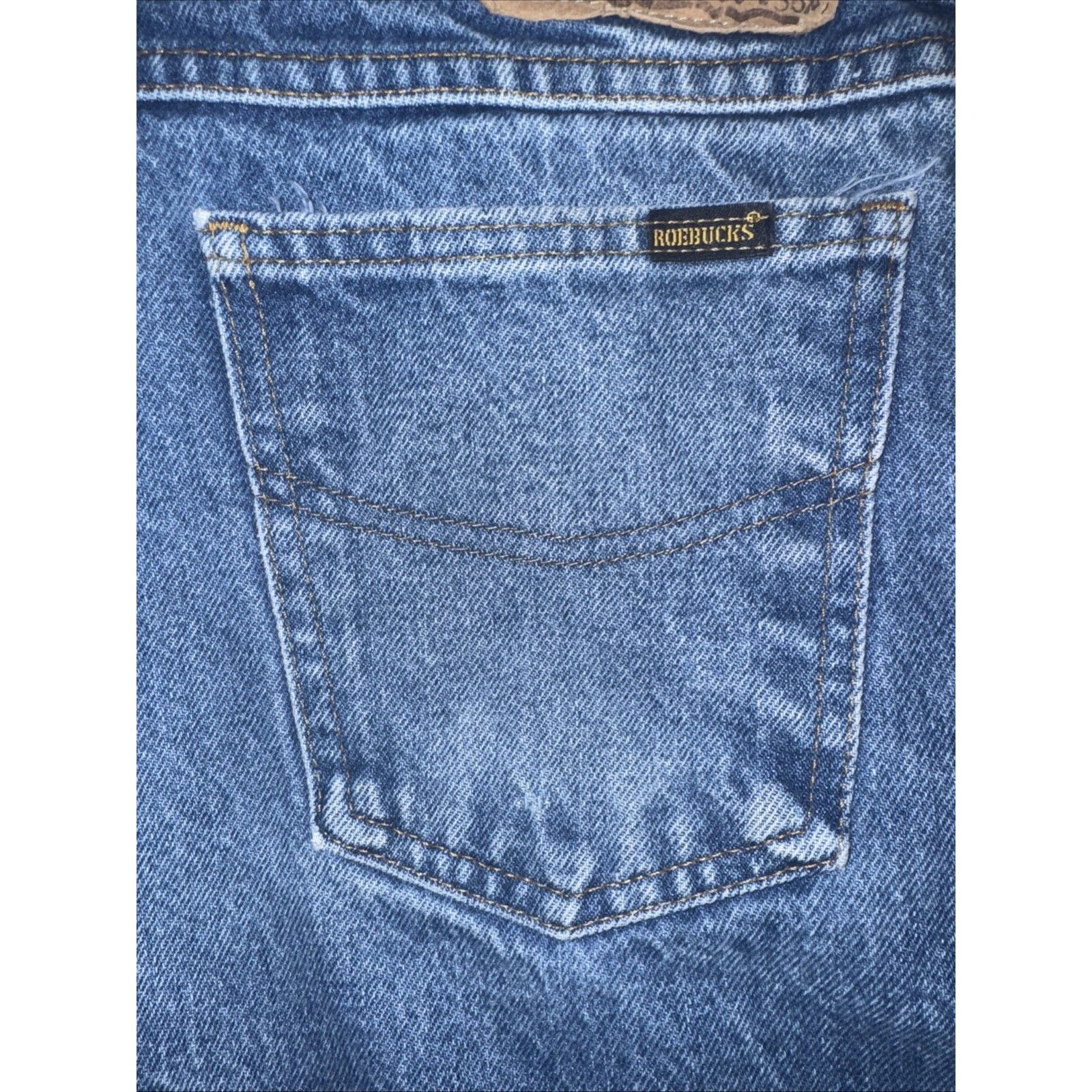 Sears Vintage Sears Roebucks Jeans 32x28 Blue Distressed Workwear Size US 32 / EU 48 - 3 Thumbnail