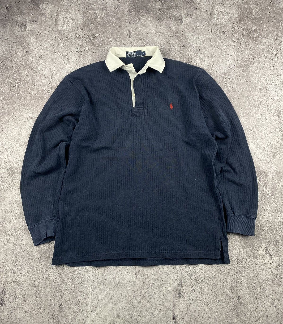 Japanese Brand Vintage Polo Ralph Lauren Rugby Polo Shirt Striped Japanese Size US S / EU 44-46 / 1 - 1 Thumbnail