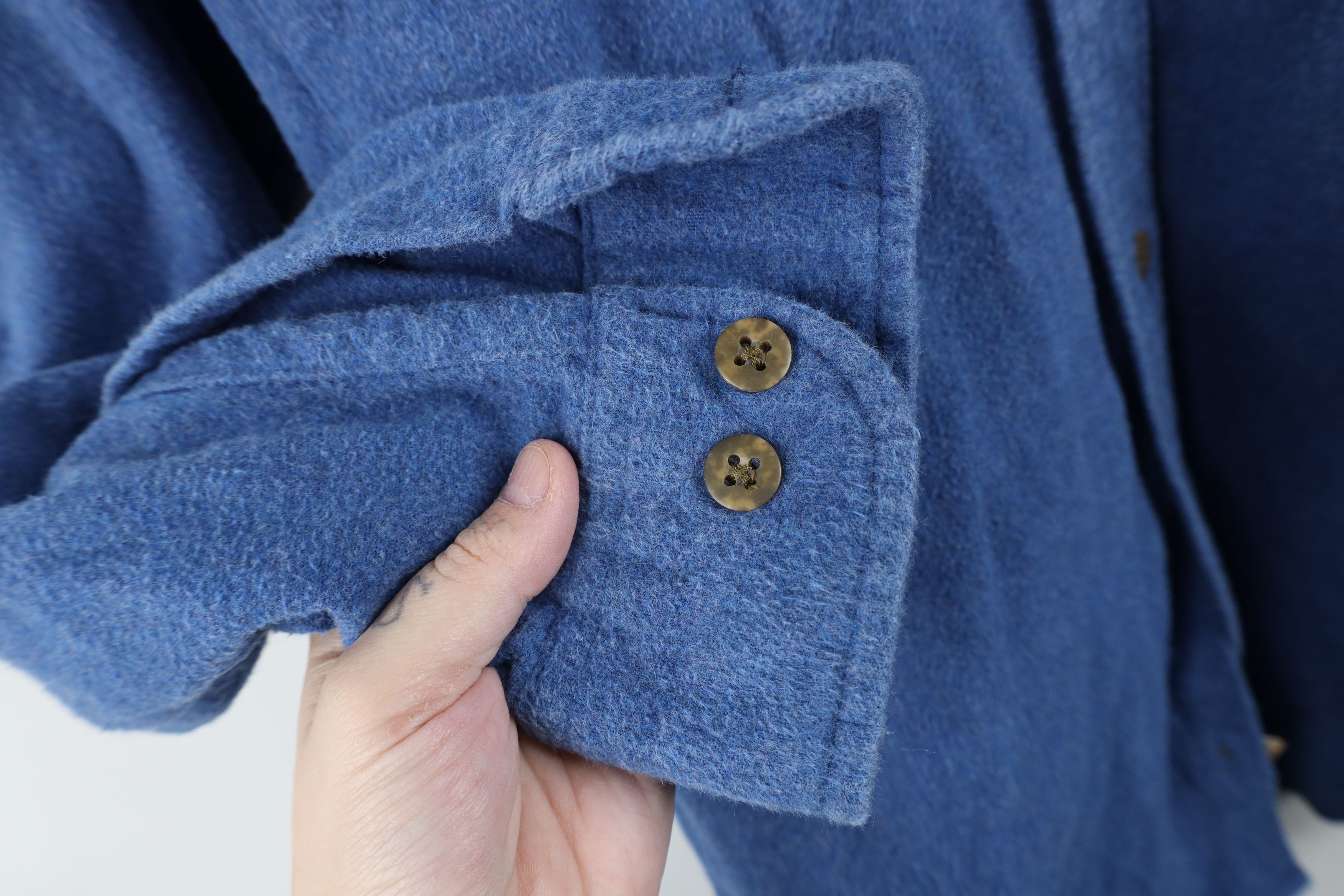 Vintage Vintage 90s Streetwear Cloth Collared Button Shirt Blue Size US M / EU 48-50 / 2 - 5 Thumbnail