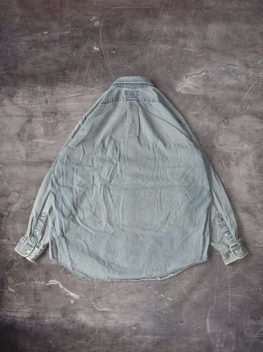 Ralph Lauren Vintage Distressed Polo Ralph Lauren Denim Shirt (L) Size US L / EU 52-54 / 3 - 3 Thumbnail