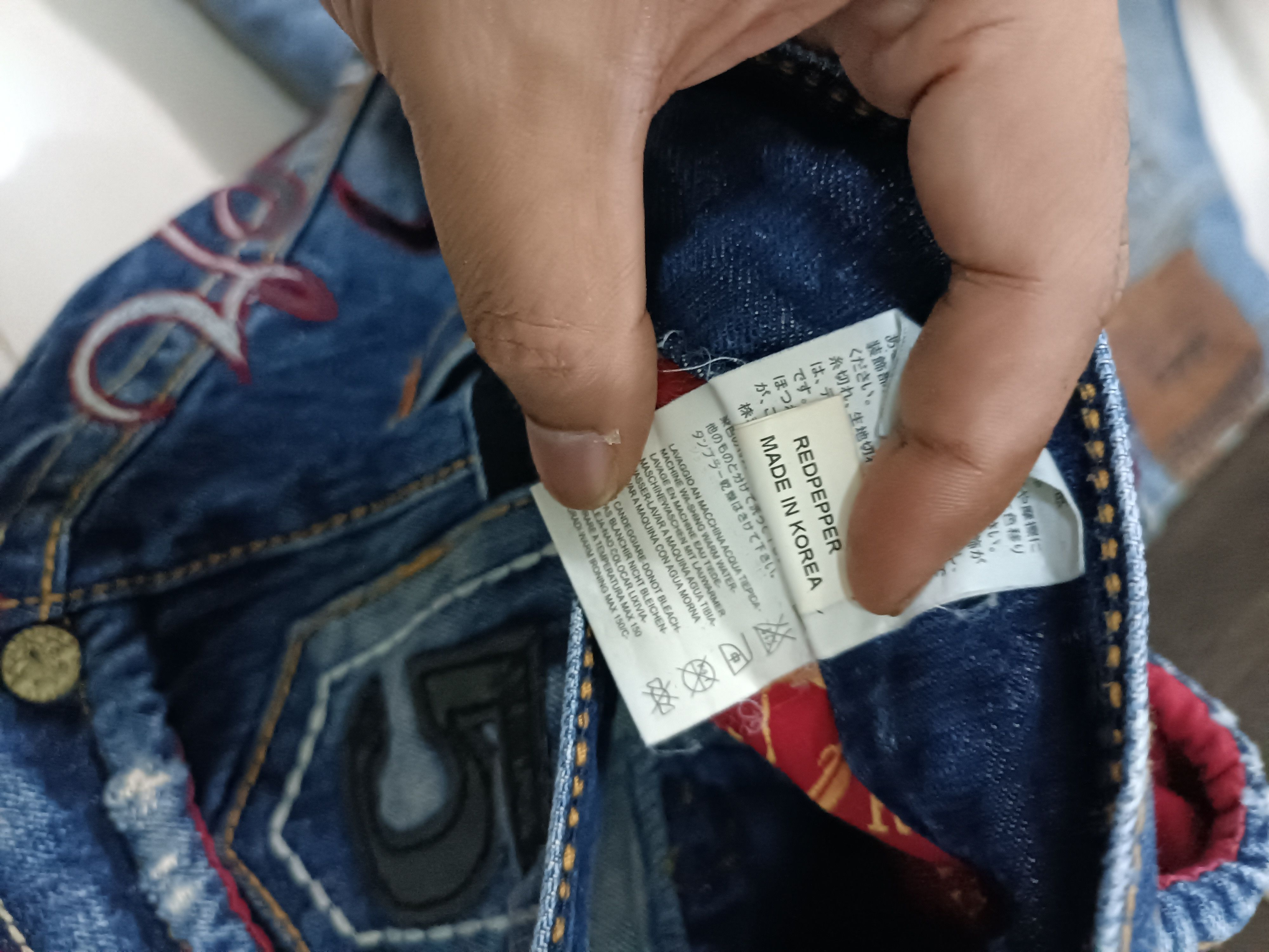 Japanese Brand Japan RedPepper Distressed Seditionaries Rare Design Denim Size US 30 / EU 46 - 18 Thumbnail