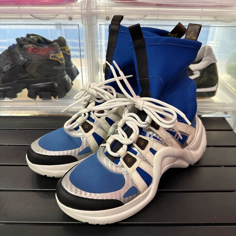 Louis Vuitton Blue and White Casual Sneakers -
