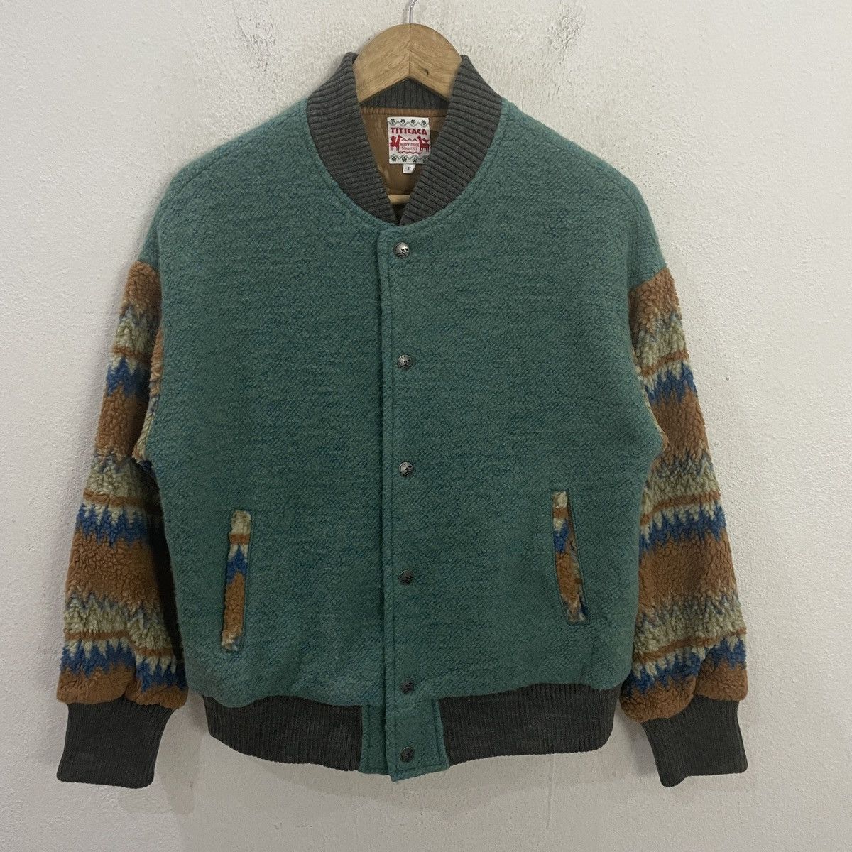 Japanese Brand Vintage Titicaca Art Wool Jacket Size US M / EU 48-50 / 2 - 1 Thumbnail