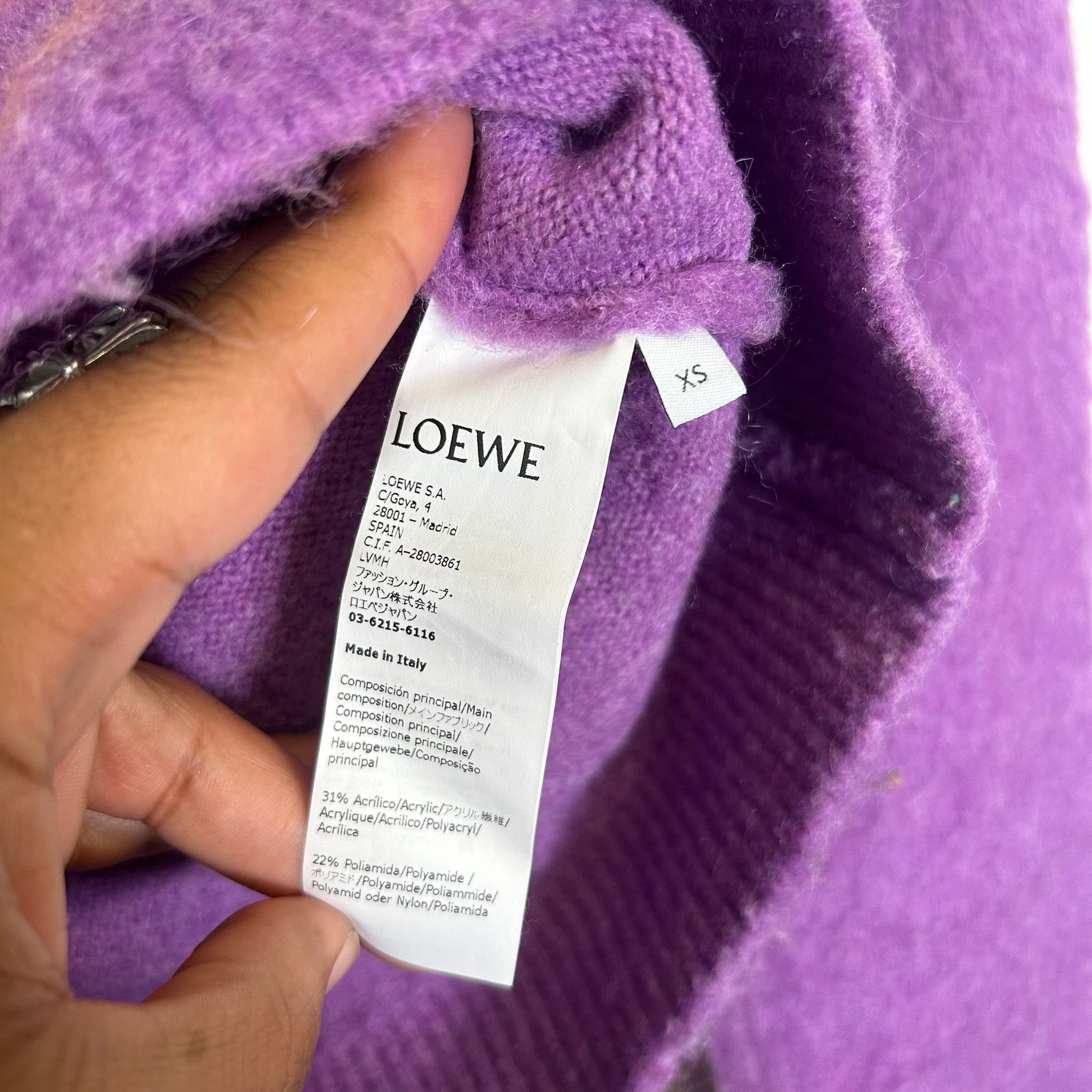 Loewe Loewe Multicolor High-Neck Intarsia Knit Sweater Size XS Size XS / US 0-2 / IT 36-38 - 5 Thumbnail