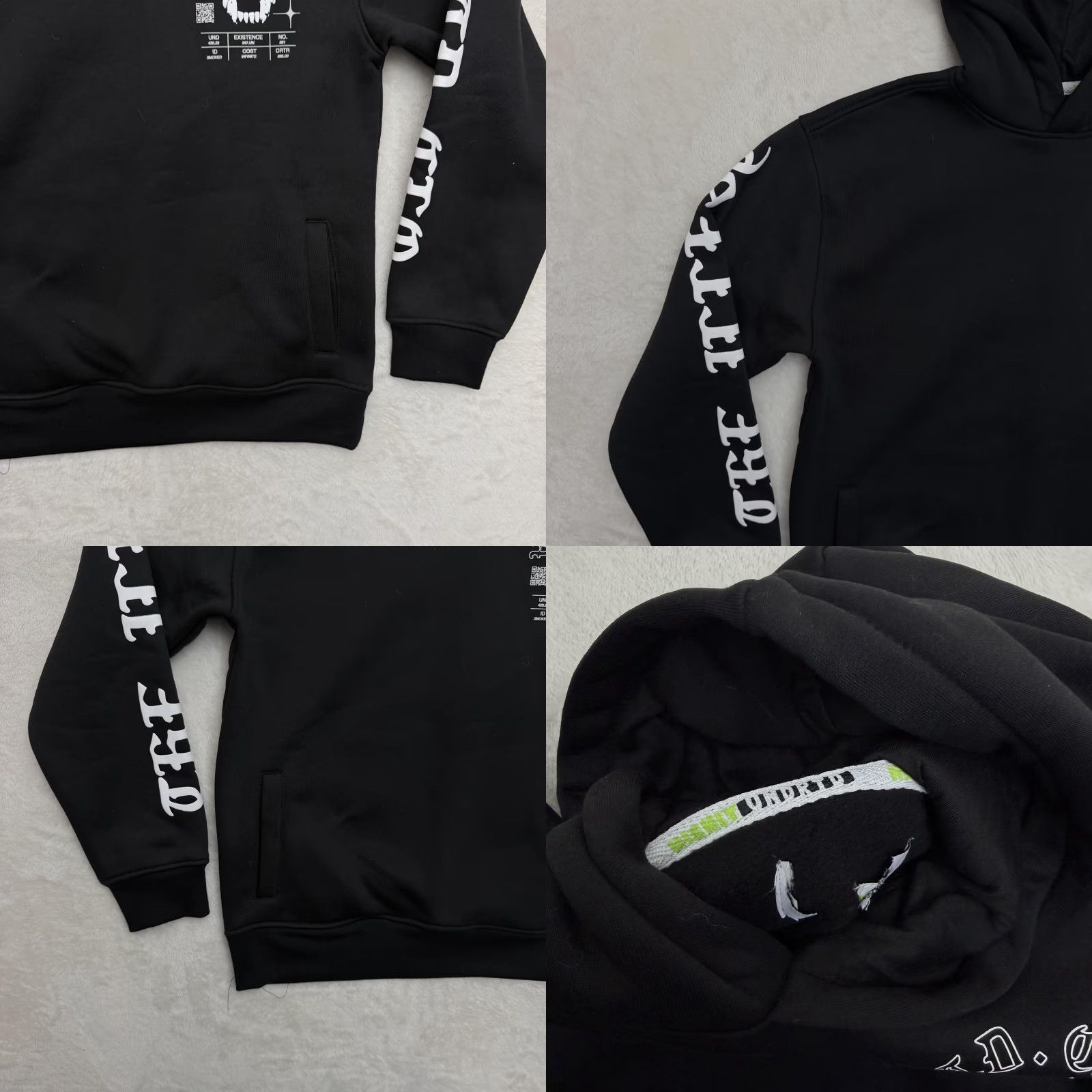 Vintage VINTAGEN/A UNDRTD Sweater Hoodie Small Black Vampire Graphic Pullover Fleece Gothic Size US S / EU 44-46 / 1 - 9 Thumbnail
