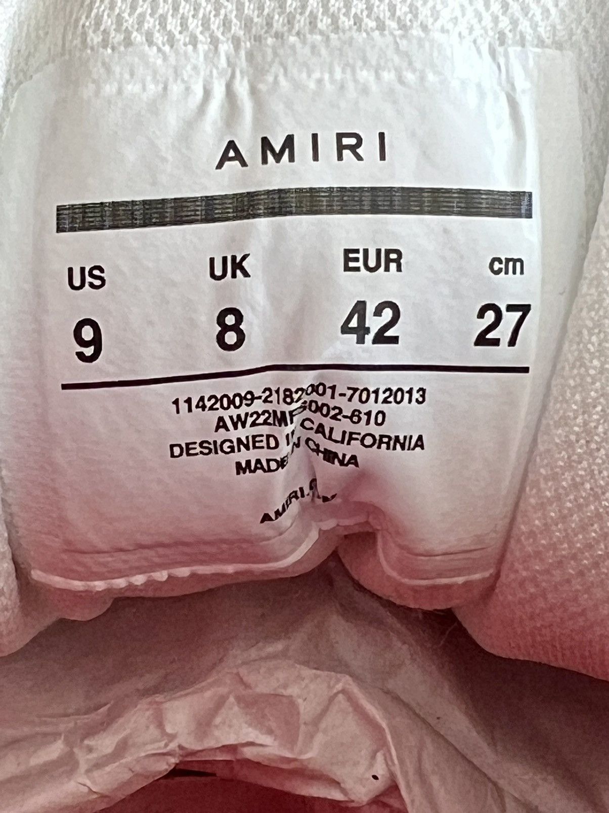 Amiri NEW AUTHENTIC AMIRI SKEL RED/BLACK/WHITE SKELETON HI TOPS 42 Size US 9 / EU 42 - 9 Thumbnail