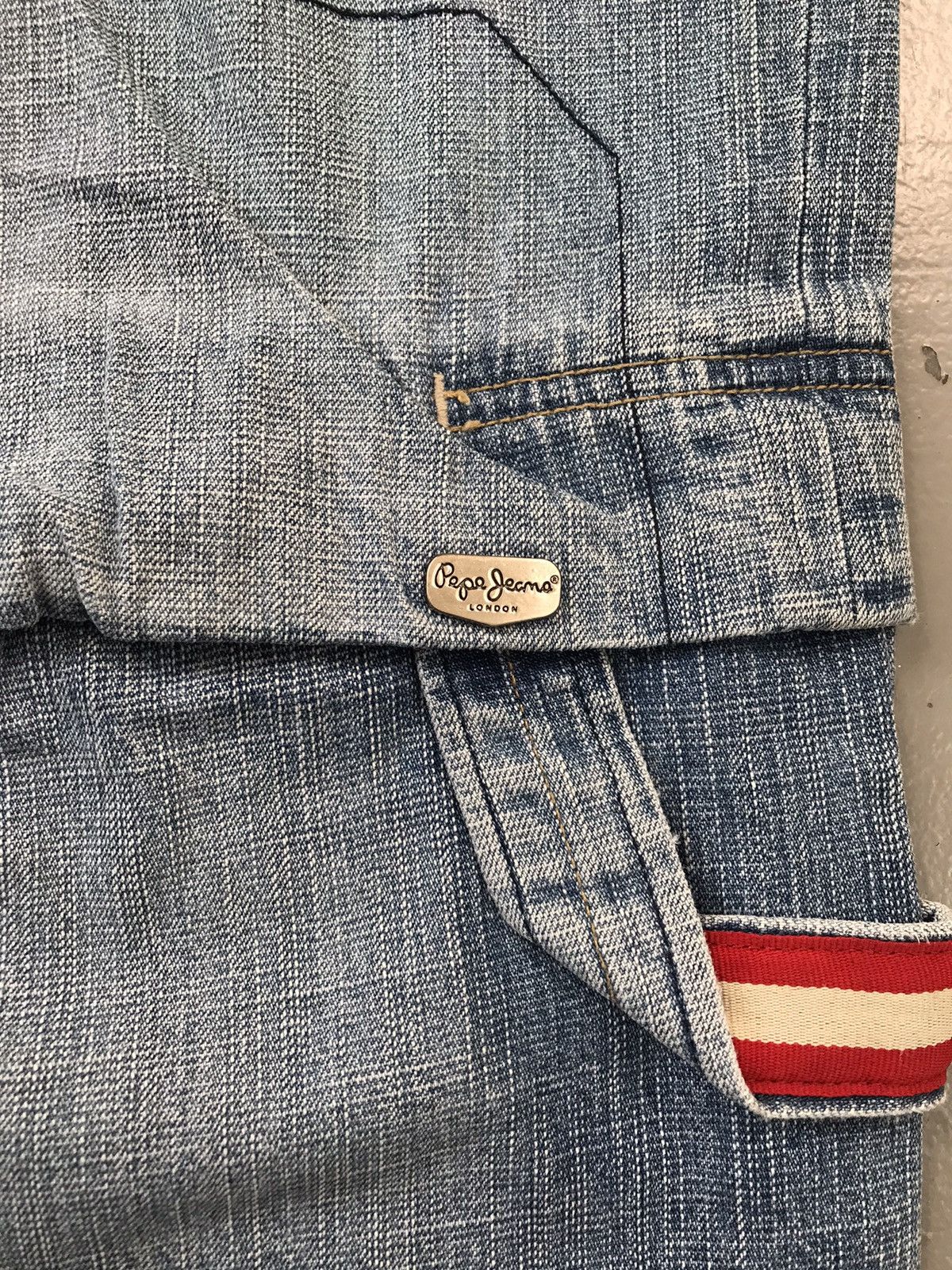 Pepe Jeans × Vintage vintage Pepe jeans SpellOut distressed embroidered denim Size US 34 / EU 50 - 6 Thumbnail